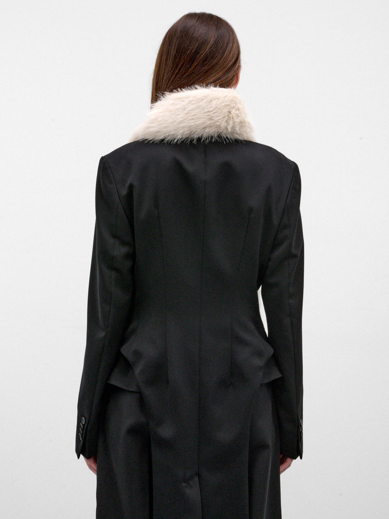 Blonde Faux Fur Long Scarf (1036-1090-BLONDE)