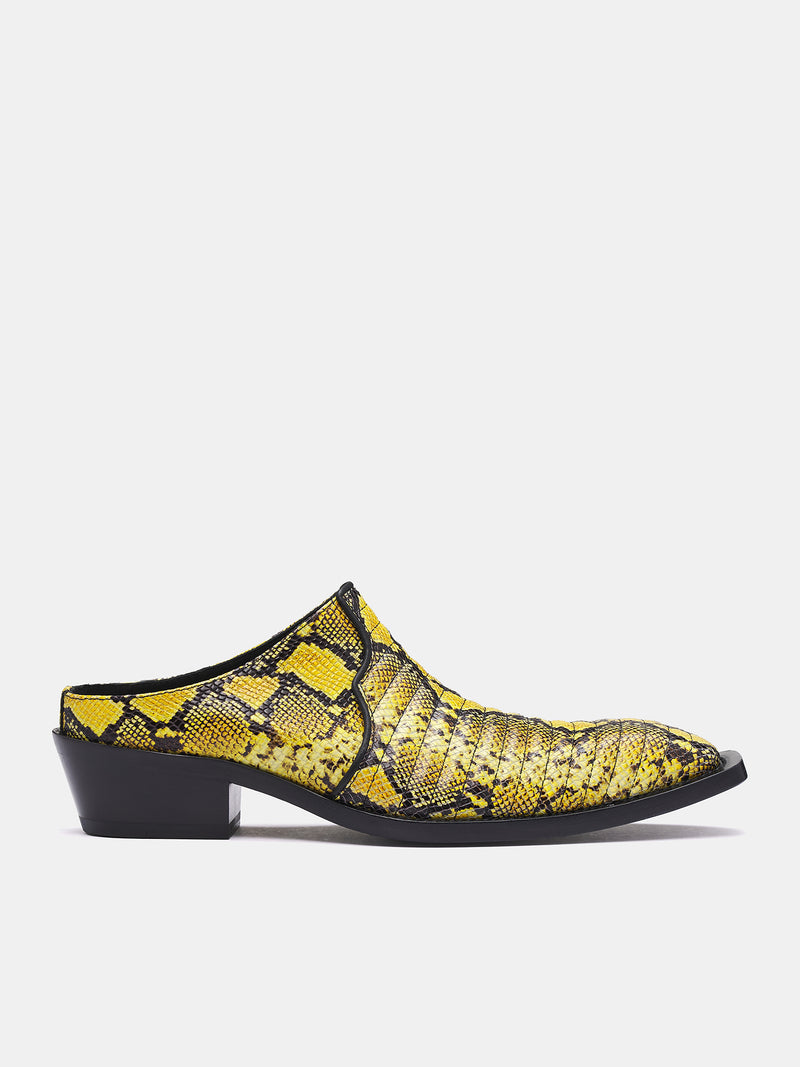 Cowboy Mules (1063MLE02309-YELLOW-BLACK)