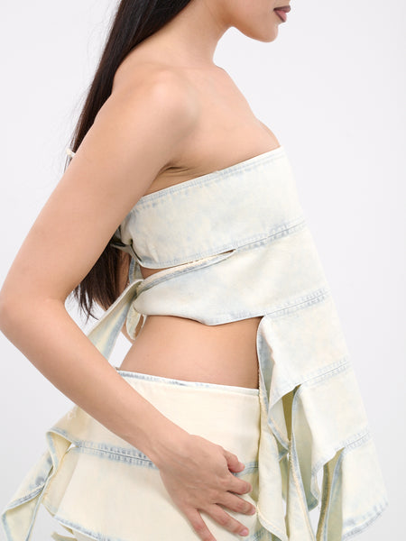 【新品】PRANK PROJECT Chiffon Outseam Top PRANK PROJECT(プランク プロジェクト)｜シフォンアウトシーム