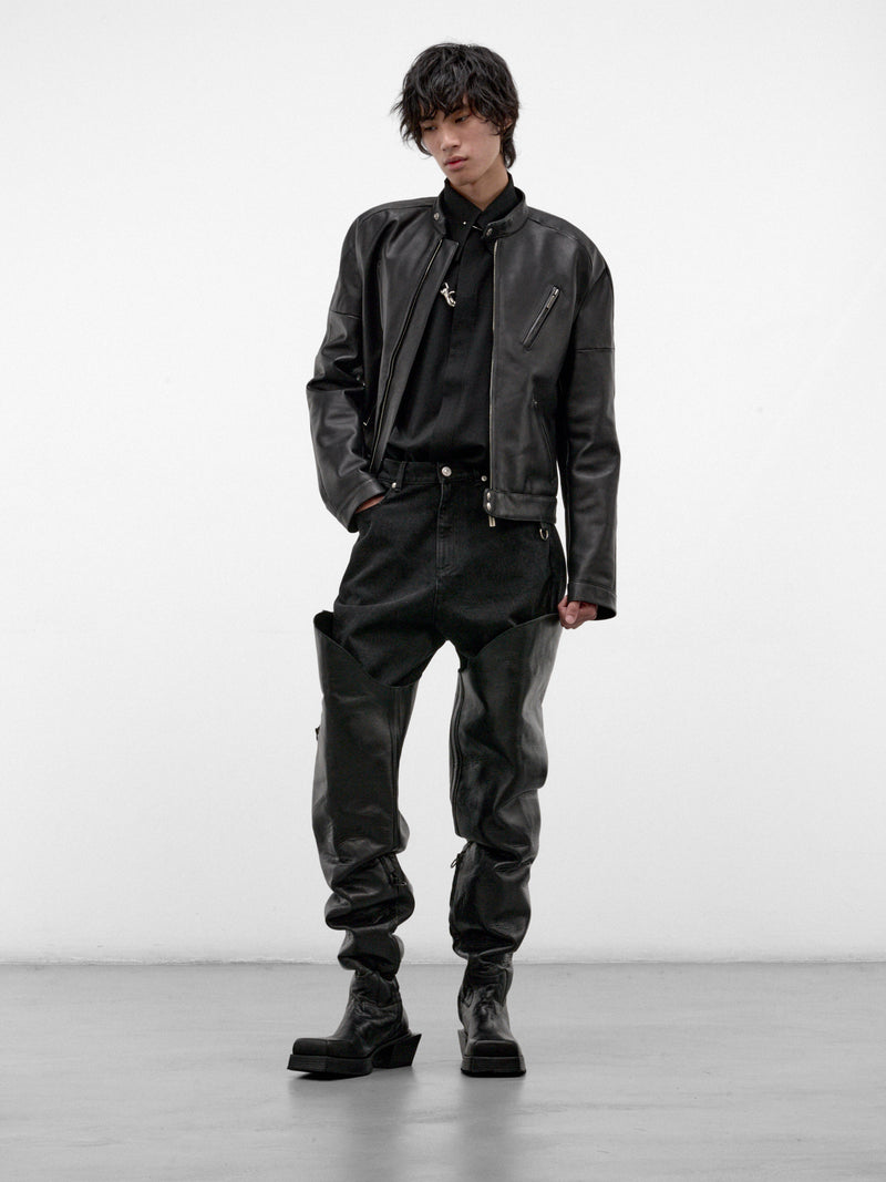 Black Leather Moto Jacket (11-MOTO-LEATHER-JACKET-BLACK)
