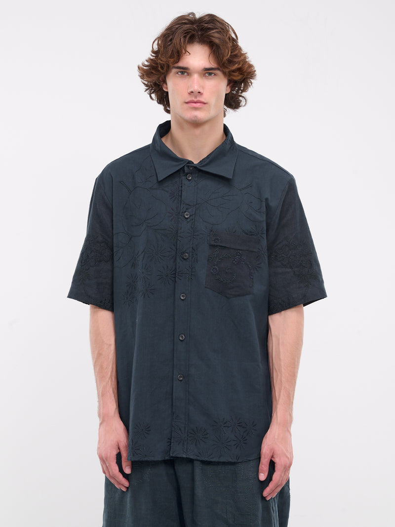 James Short Sleeve Shirt (110201M-INDIGO)