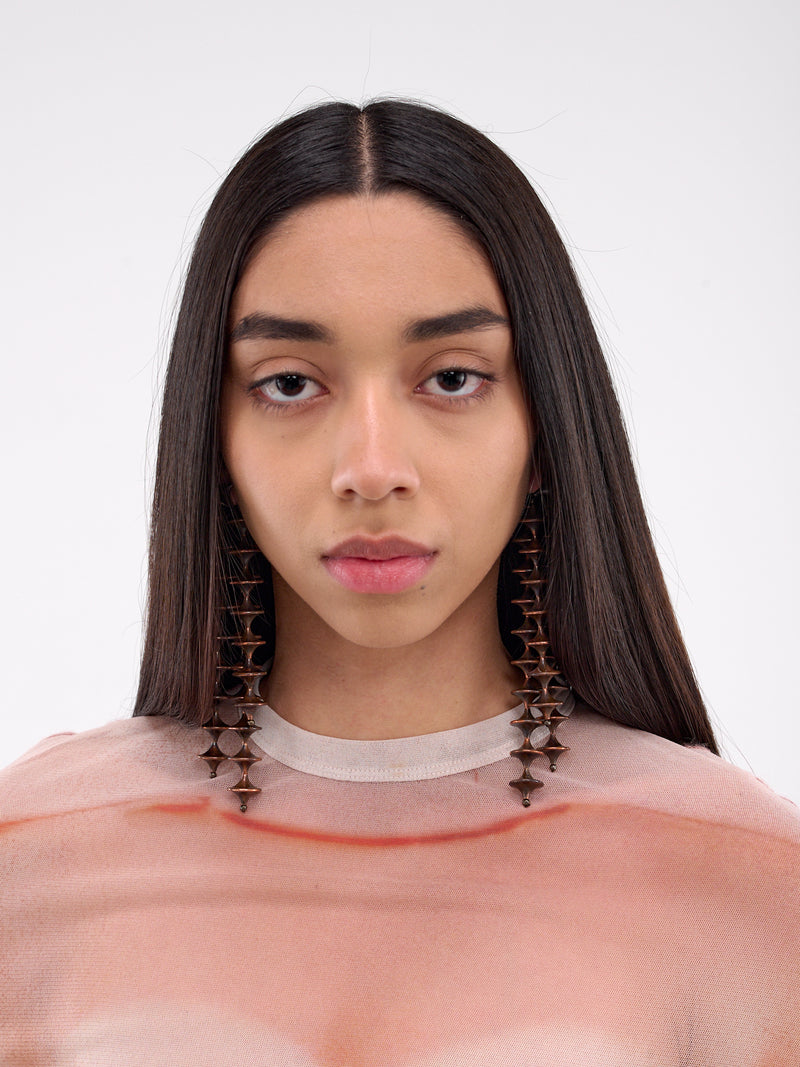 Toupie River Earrings (TOU-EAR-COP-COPPER)