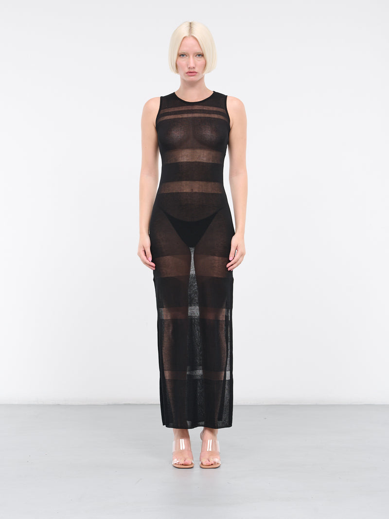 Sea Breeze Knit Dress (114133-0999-BLACK)