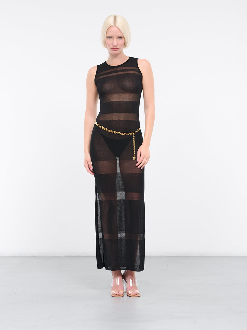 Sea Breeze Knit Dress (114133-0999-BLACK)