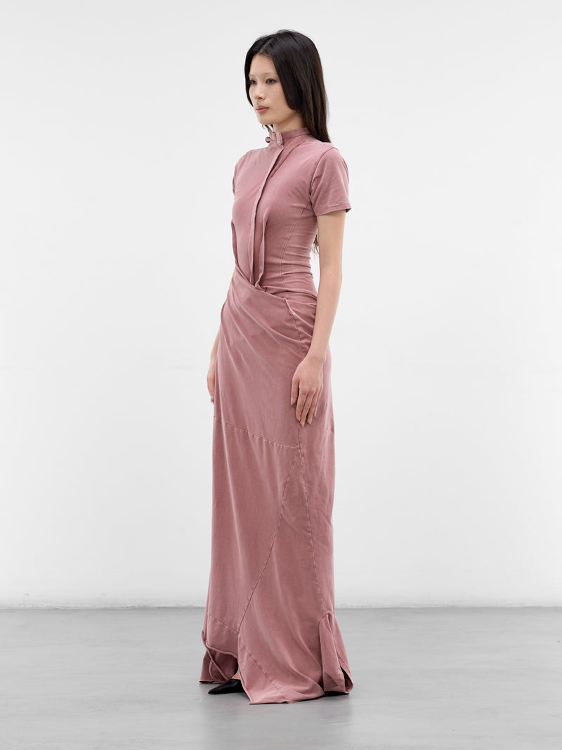 Red Deconstructed Adaptive Maxi Dress (11550371502-RED)