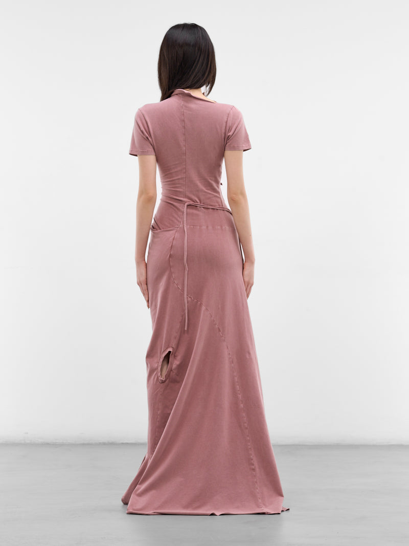 Red Deconstructed Adaptive Maxi Dress (11550371502-RED)