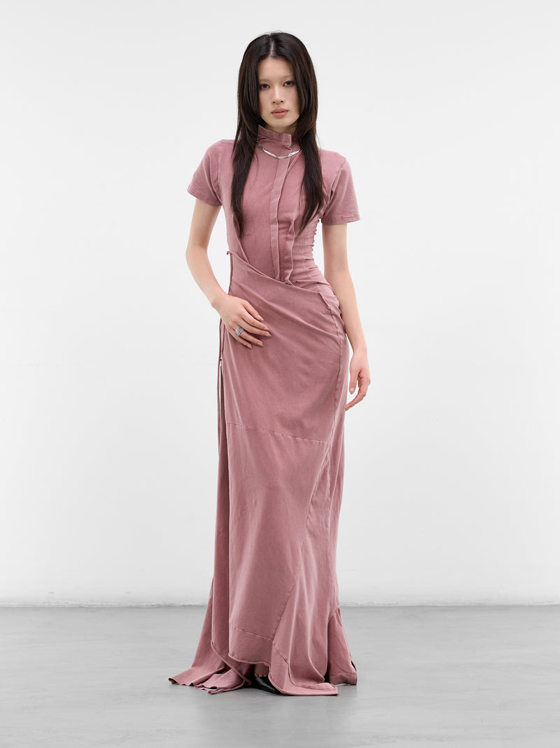 Red Deconstructed Adaptive Maxi Dress (11550371502-RED)