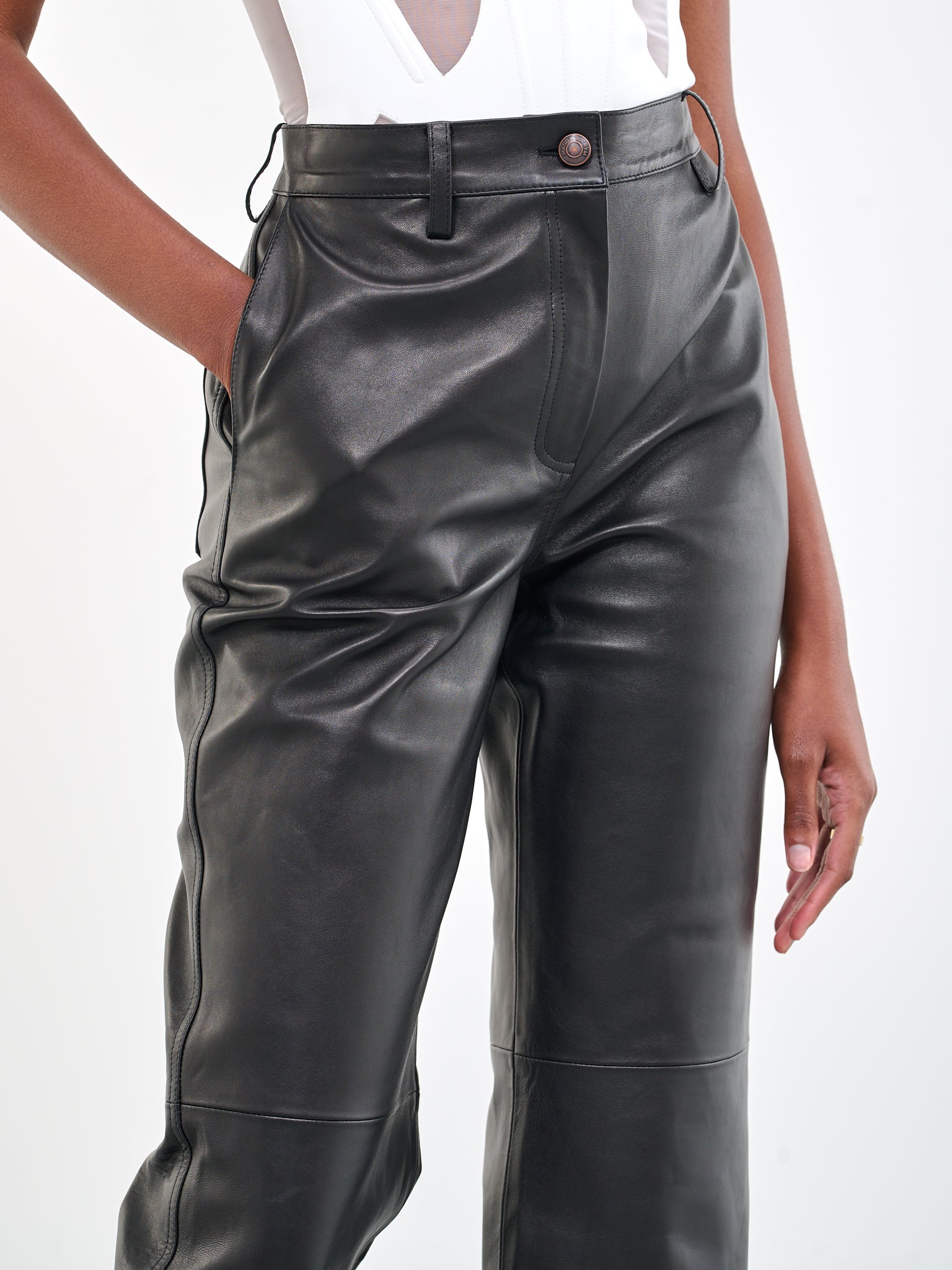 MAGDA BUTRYM Leather Pants | H.Lorenzo - detail 1