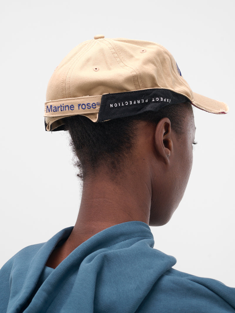 Beige Distressed Roll-Back Cap (1168WP13716-BEIGE)