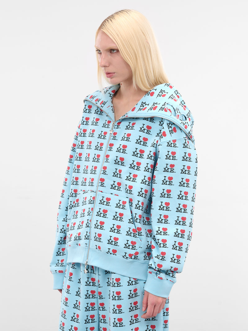 'I Heart Me' Zip Hoodie (120-I-HEART-ME-BLUE)