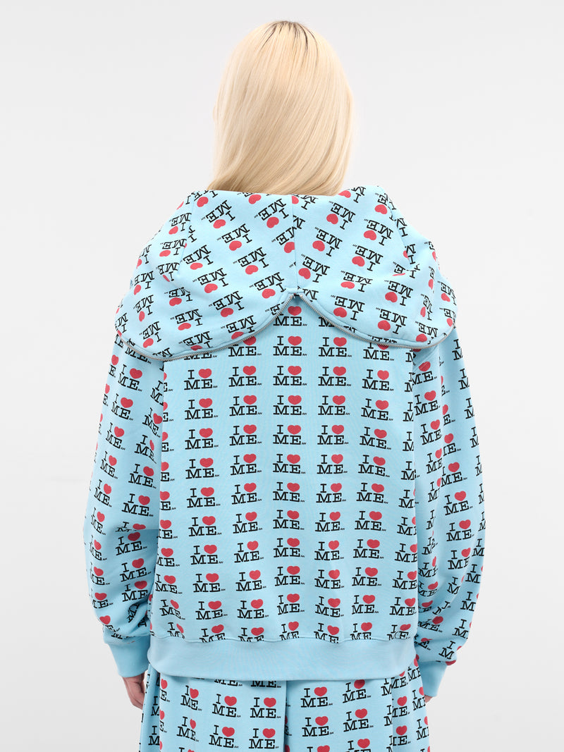 'I Heart Me' Zip Hoodie (120-I-HEART-ME-BLUE)