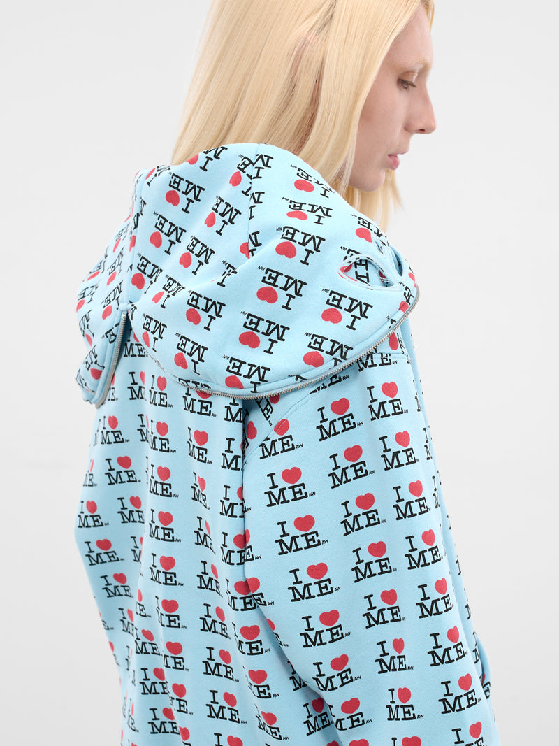 'I Heart Me' Zip Hoodie (120-I-HEART-ME-BLUE)