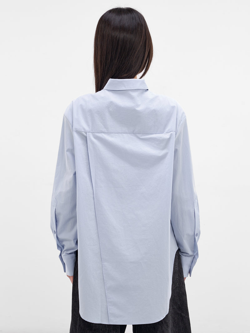Ice Blue Cotton Button-Up Shirt (1216-EL-PS26-ICE)