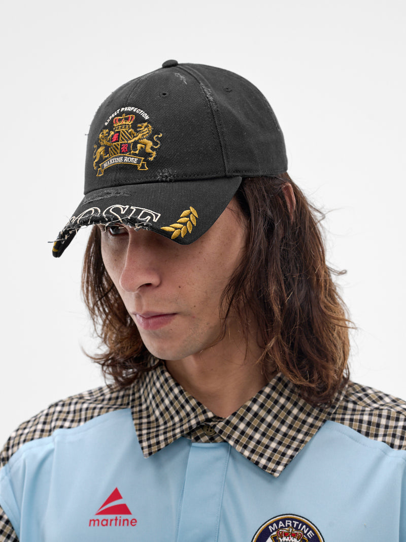Black Cut Peak Hat (1254W913002-BLACK)