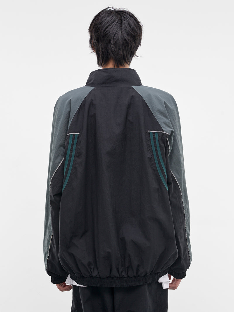 Two-Tone T-Lining Track Jacket (127WP01060-BLACK)
