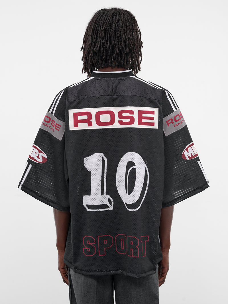 Black Graphic Hockey Jersey (129JT10009-BLACK-GREY)