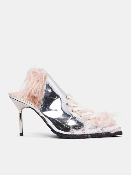 Heel Mule (1313101121-SILVER-ROSE)