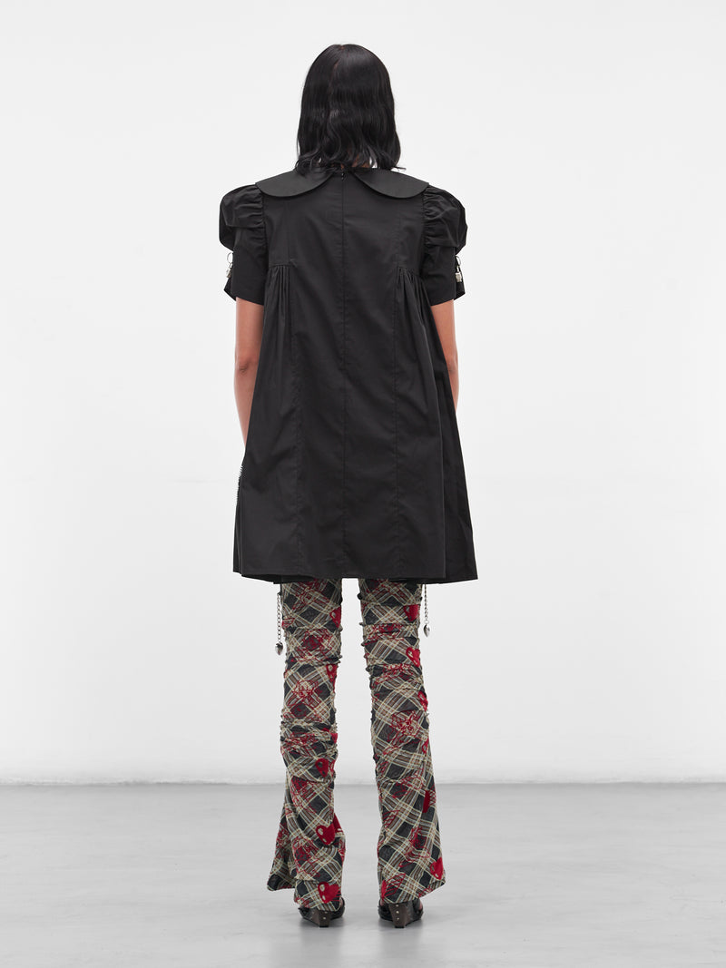 Black Alibi Patch Turnlock Dress (1345-ALIBI-BLACK-MULTI)