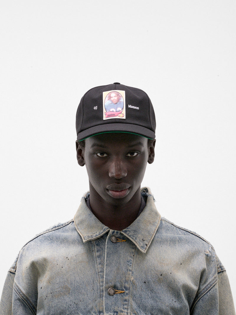 Black OJ Manson Baseball Hat (13U004Q3018BLK-BLACK)