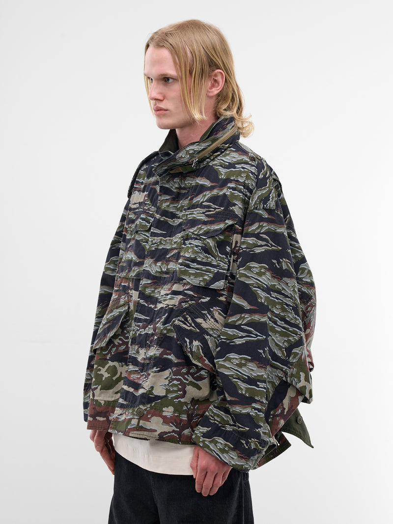 Camo Reversible Two-Way Jacket (1625102050-OLIVE)