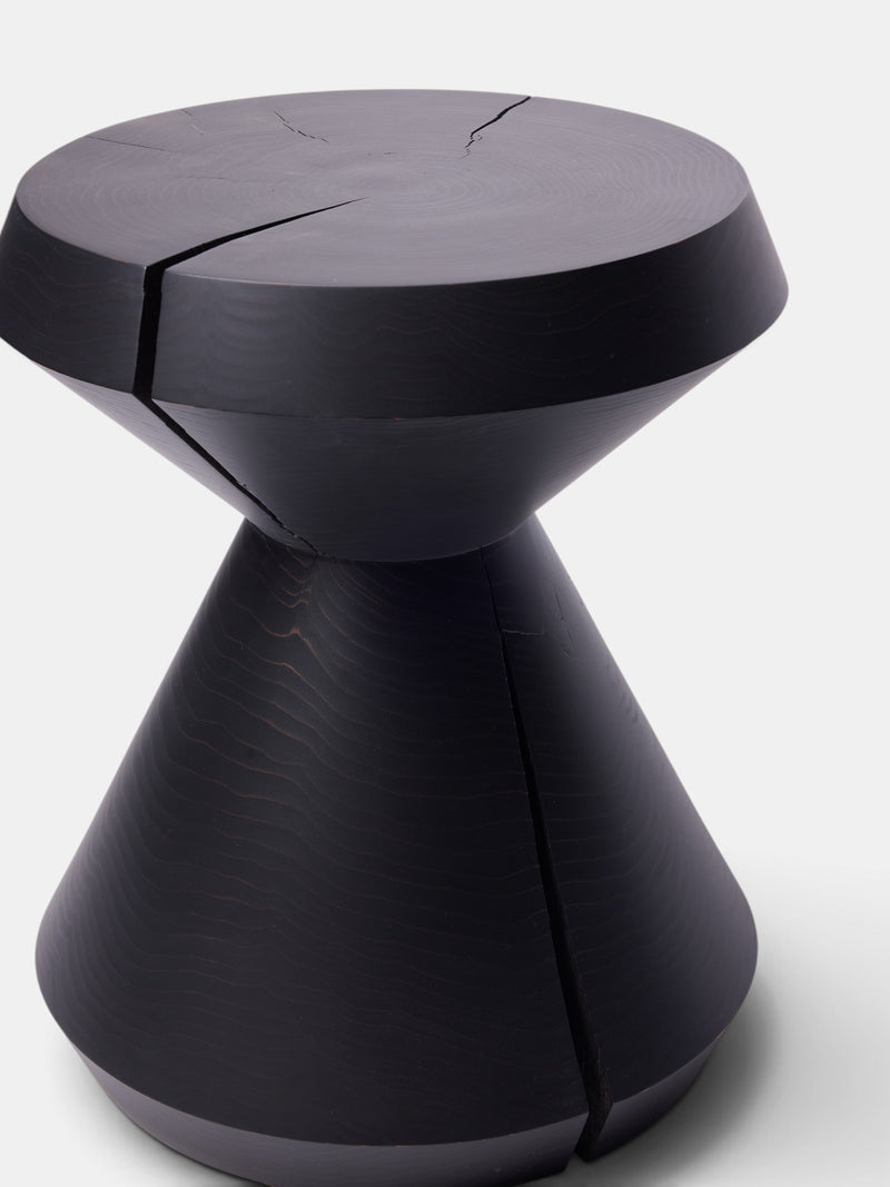 Toshiaki Umemoto Black Hourglass Stool (STOOL#2)