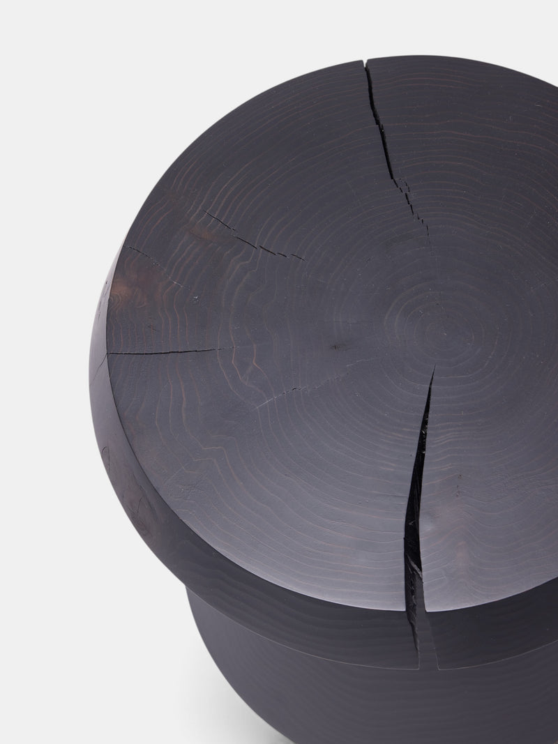 Toshiaki Umemoto Black Hourglass Stool (STOOL#2)