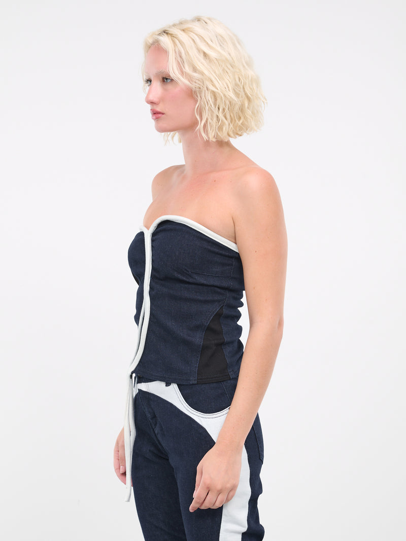 Triple Denim Corset (1703411-MULTICOLOR)