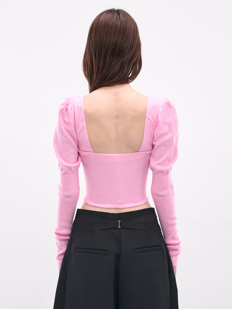 Pink Bea Corset Cardigan (1803002V-Y001V-G401-PINK)