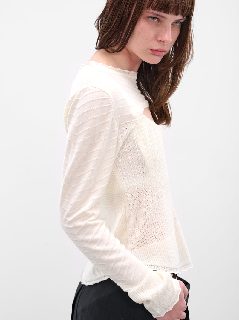 White Maria Corset Top (1803006L-Y0006-A402-DUSTY-WHIT)