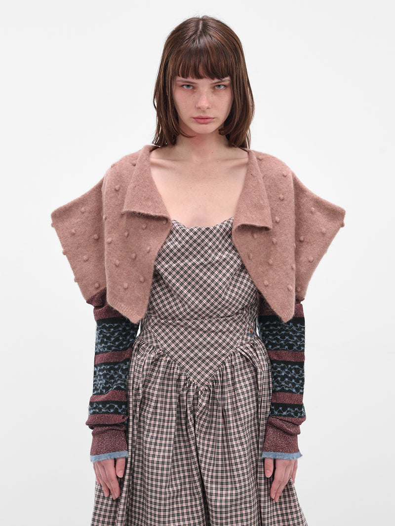 Brown Rubina Bolero Shrug (1803006N-Y003R-G404-BLUSH)