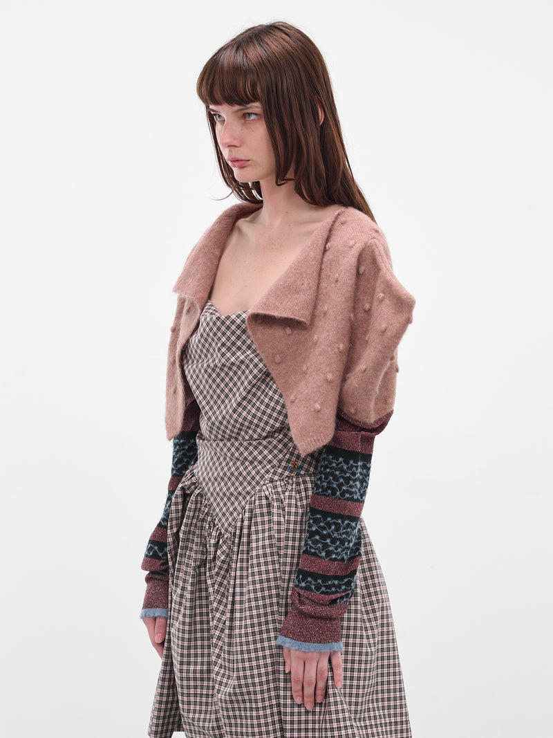 Brown Rubina Bolero Shrug (1803006N-Y003R-G404-BLUSH)