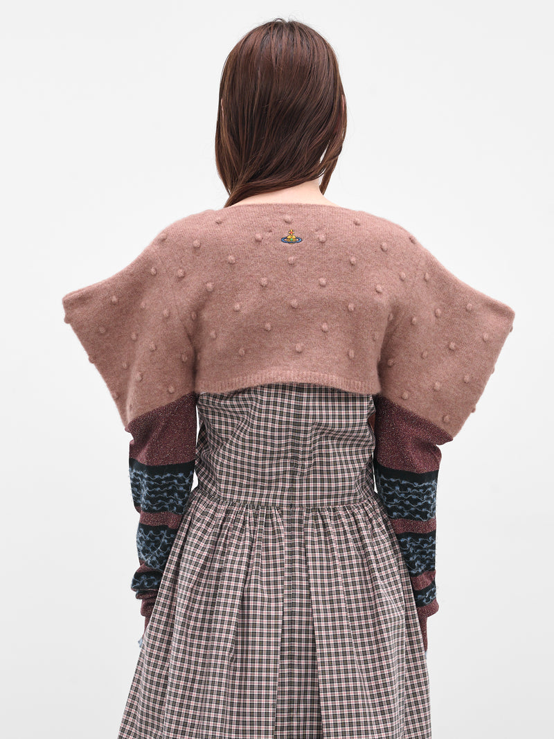 Brown Rubina Bolero Shrug (1803006N-Y003R-G404-BLUSH)