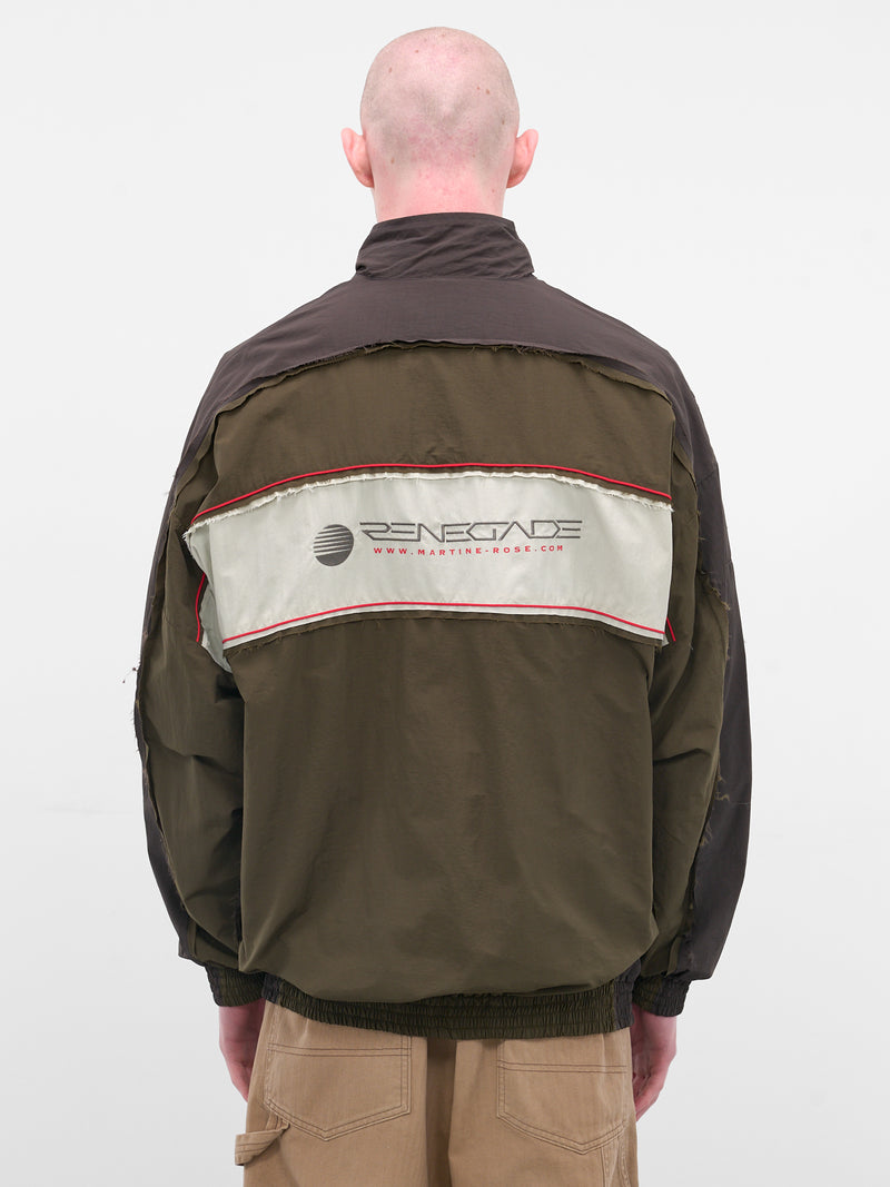Green Layered Nylon Track Jacket (199WP01414-GREEN)