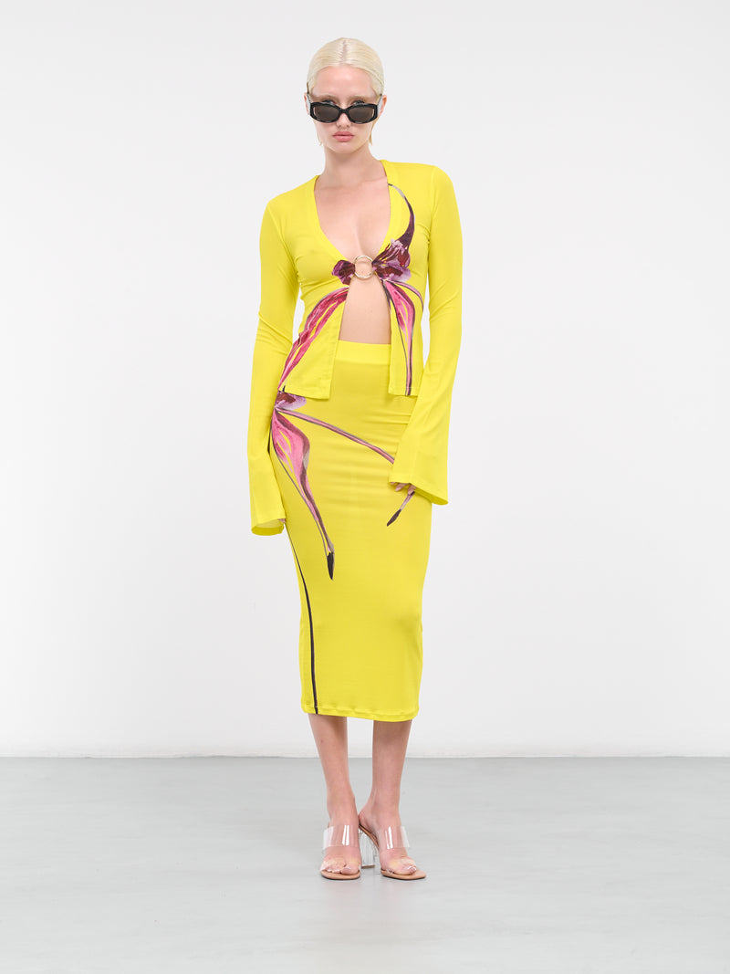 Ribbed Midi Skirt (5113-3001-CALEDENIA-ORCHID)