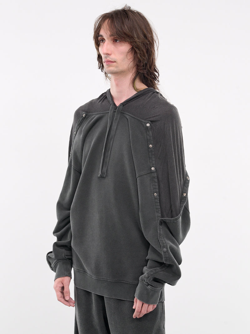 Snap Insert Hoodie (204SH005-J139-VINTAGE-BLACK)