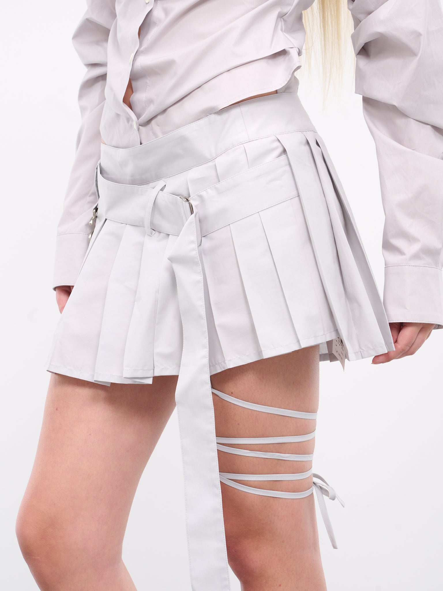 Utility Wrap Skirt (206-318-GREY)