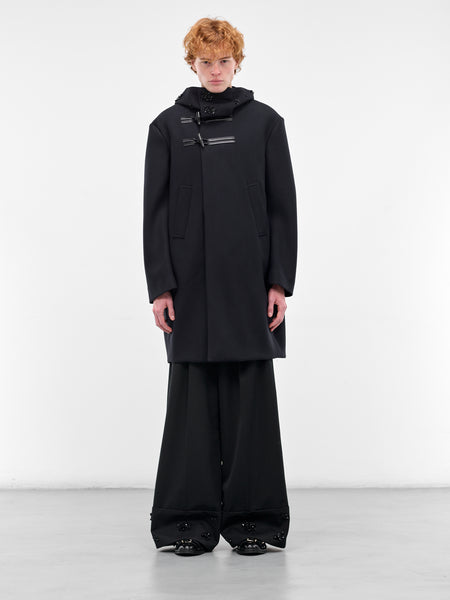 Navy Bonded Wool Duffle Coat (2072B-1265-NAVY-JET)