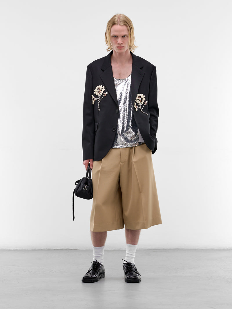 Green Floral Boxy Duster Coat (2080-1311-GREEN-FLORAL)