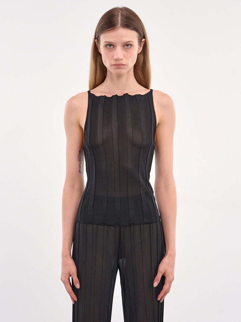 Anais Tank Top (21486-BLACK)