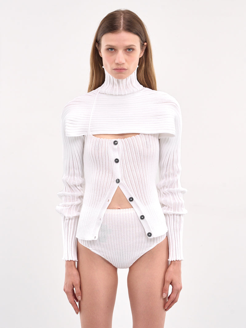 Olga Cardigan (21511-WHITE)