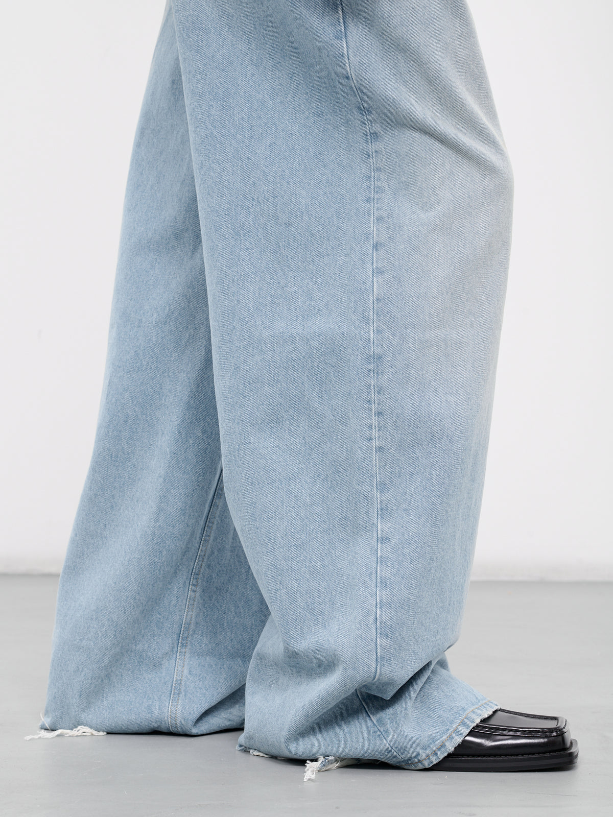 Extended Wide Leg Jeans (225-BLEACHED-WASH)