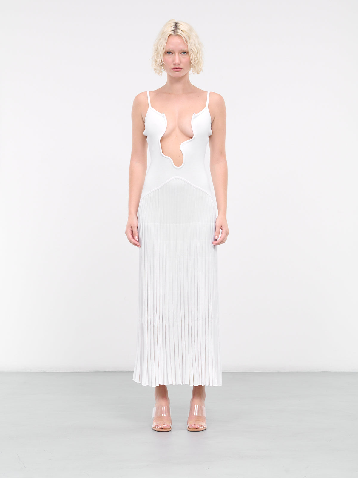 Salacia Wire Sunray Dress (23043198-WHITE)