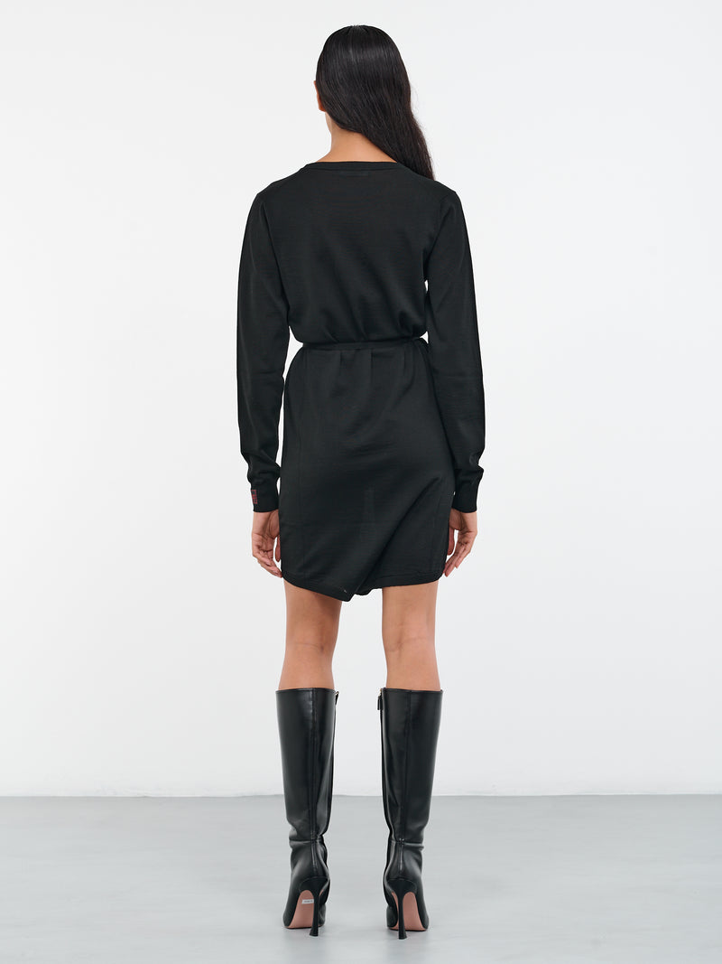 Cardigan Dress (231-830-52003-0099-BLACK)