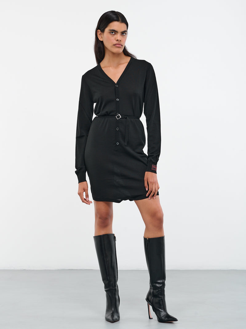 Cardigan Dress (231-830-52003-0099-BLACK)