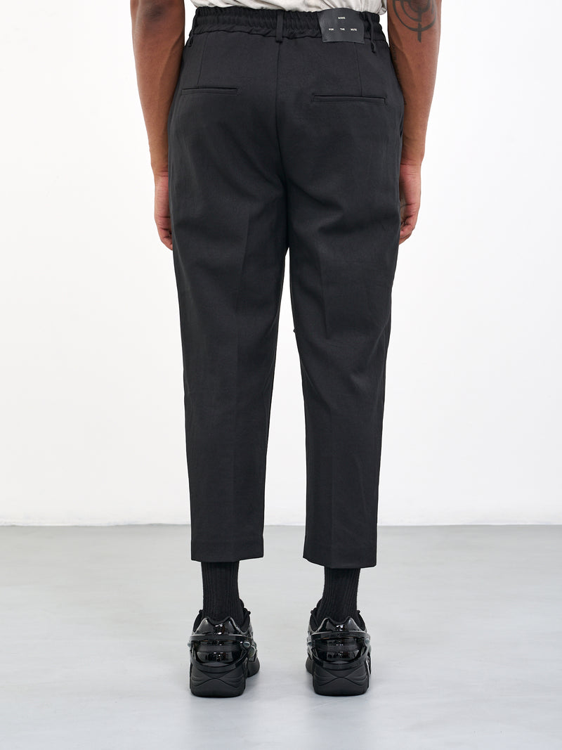 Rope Drawcord Trousers (242-MPT065-BLACK)
