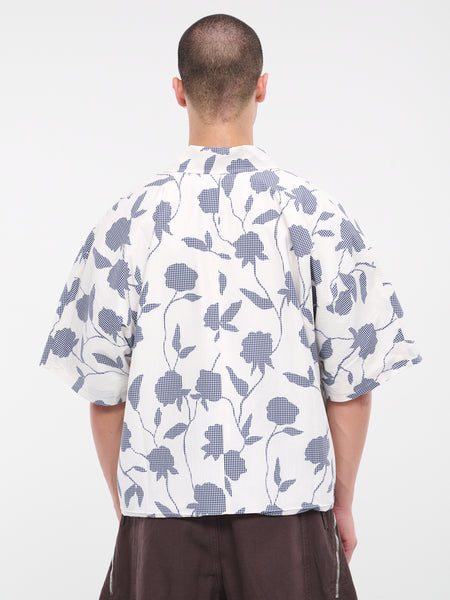 La chemise Disgreghi (236SH058-1499-ROSES-DARK-NAVY)