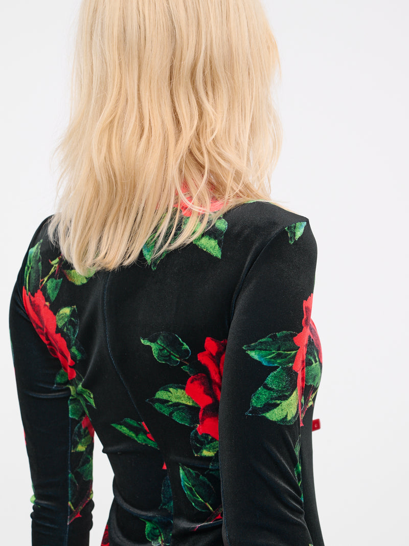 Rose Velvet Bodysuit (23G-ROSA)