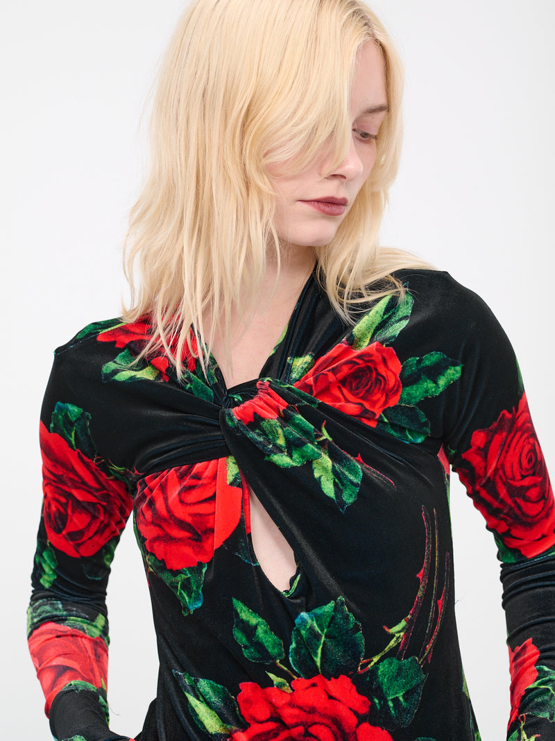 Rose Velvet Bodysuit (23G-ROSA)