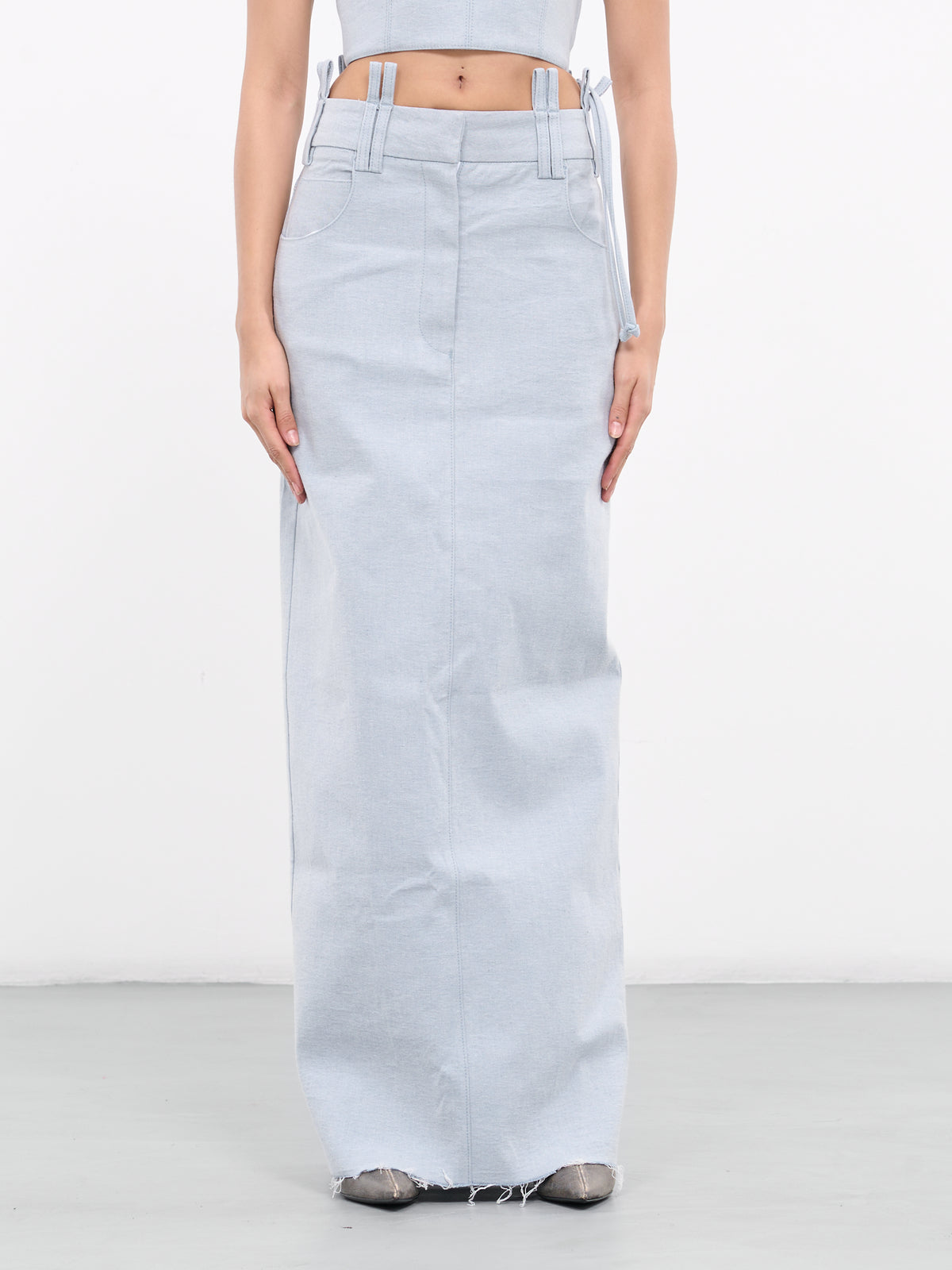 Denim Skirt (23SK02LB-LIGHT-BLUE)