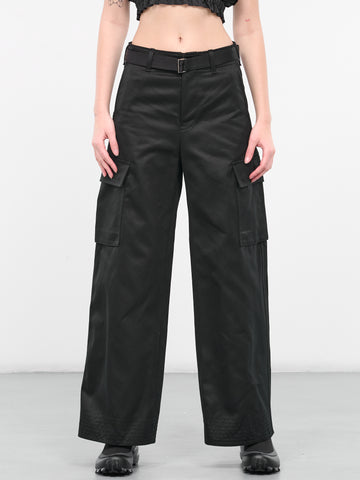 sacai 25ss Cotton Chino Pants サイズ1 ブラック sacai 25SS Belted Cotton Chino Trouser